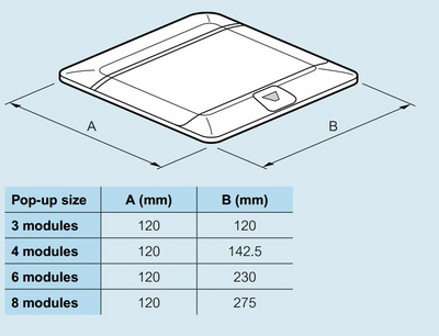 Doza Pop-Up 3 module Aluminiu mat [4]