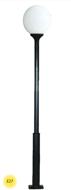 Stalp Decorativ Echipat Glo 02 / 4M Negru [2]