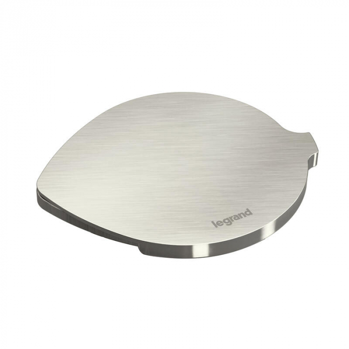 Incara Disq 60 cu Priza 2P+T neagra si capac metalic, cablu 2m + stecar 2P+T [3]