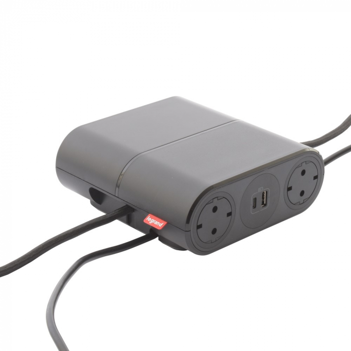 Incara Link'On extensibila, cu 4x Priza 2P+T, 2x USB A+C, cablu HDMI 2m, cablu alimentare 2,5m + stecar 2P+T, conector Wieland integrat [2]
