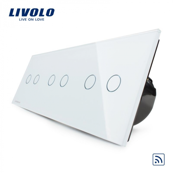 Întrerupător dublu+dublu+dublu wireless, generatia noua VL-C706R-11 [2]