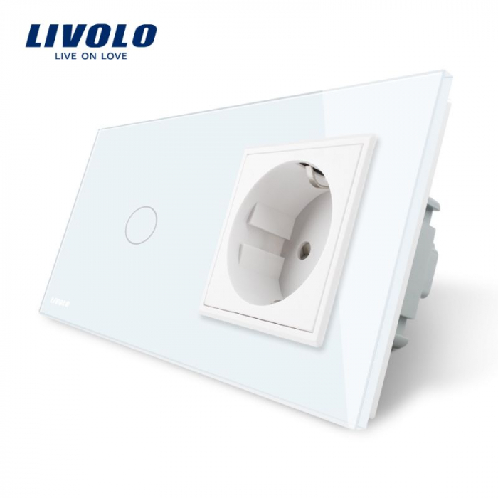 Întrerupător simplu + priză simplă VL-C701+C1EU-13 [2]