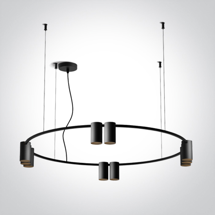 Lustra 10x7W GU10 Negru [1]
