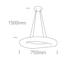 Lustra Led 80W IP20 230V 63110C/W [2]