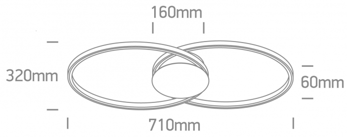 Lustră LED cu Design Contemporan 63154C/B/W [2]