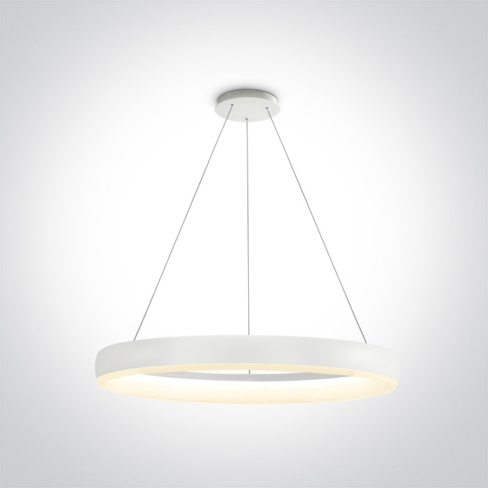 Lustra tip Cerc, Led suspendat Diametru 600mm, 40W, IP20  63114/W/W; 63114/B/W [2]