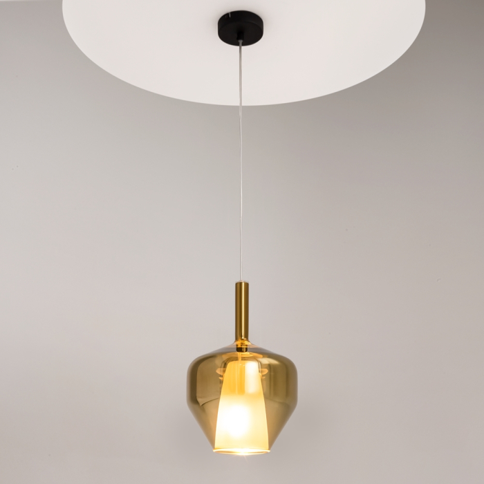 Pendul Maytoni Duality MOD271PL-01B4 din sticlă fumurie și metal negru [2]