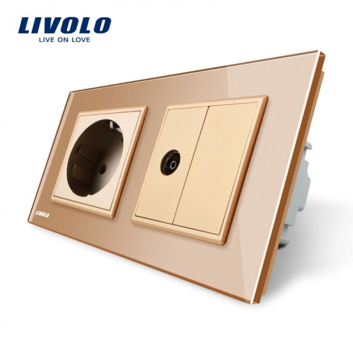 Priză dublă Schuko + Tv VL-C7C1EU/VL-C791V-11 [3]