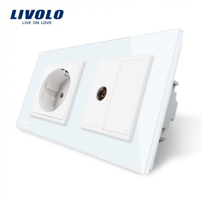 Priză dublă Schuko + Tv VL-C7C1EU/VL-C791V-11 [2]