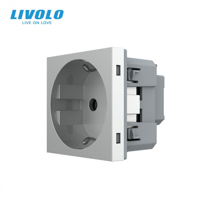 Modul priza Schuko simpla, borne fara surub - quickscrew VL-FCTC16A-2WPS01 [4]
