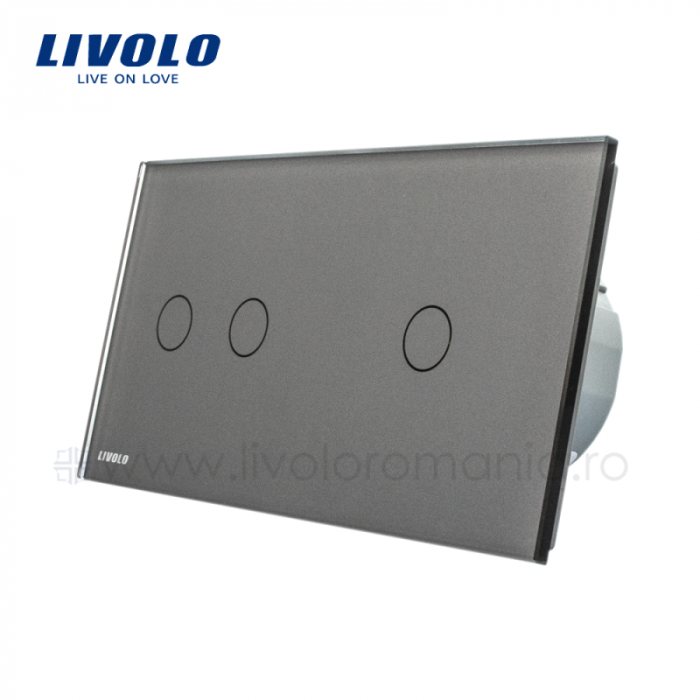 Întrerupător Dublu + Simplu Wireless cu touch livolo [3]