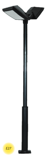 Stalp Decorativ Echipat ROS 02 / 3M Negru [2]
