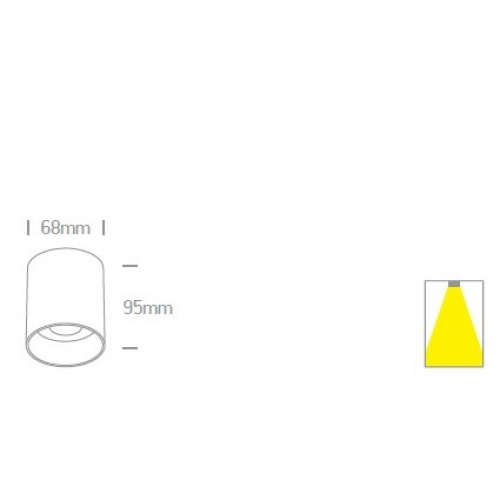 Spot aplicat fix, GU10, 10W, Dark Light 12105N/BBS 12105N/MG [3]