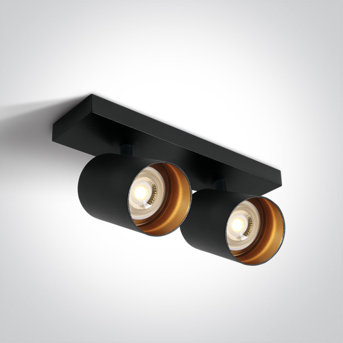 Spot aplicat orientabil, GU10, 2x10W 65205N/BBS; 65205N/MG; 65205N/B; 65205N/W [3]