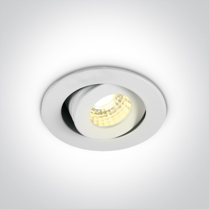 Spot incastrat orientabil 1W/3W, IP20 11103B/W/W; 11103B/AL/W; 11103B/B/W [2]