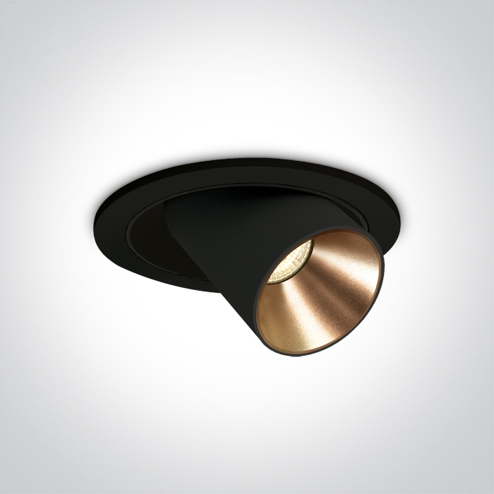 Spot Incastrat Orientabil, Cob Led, 9W, Dark Light, IP20 11109B/W/W 11109B/B/W [2]