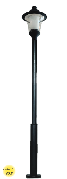 Stalp Decorativ Echipat Rem 02 / 3M Negru [2]