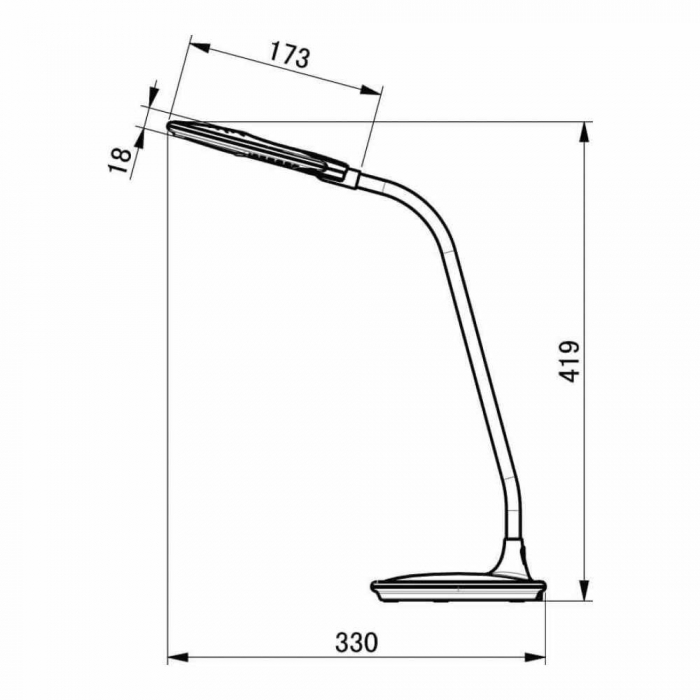 Lampa birou Irem Rosu Dimabil [2]