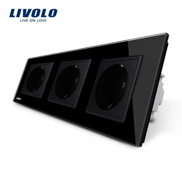 Priza Schuko Tripla diferite culori. VL-C7-C3EU-12 [4]