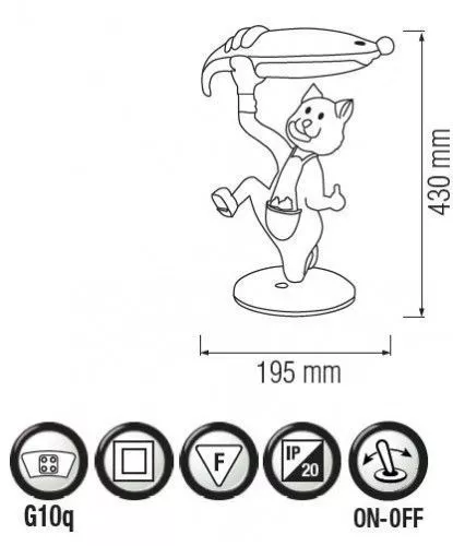 Lampa Copii Buddy Albastru [2]