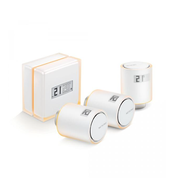 Living Now With Netatmo - Pachet Termostat Netatmo si 3 Capete Termostat Netatmo