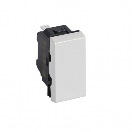 Legrand Mosaic - Buton cu revenire Legrand Mosaic 078714, 1P, 1M, 6A, culoare alba, antimicrobian