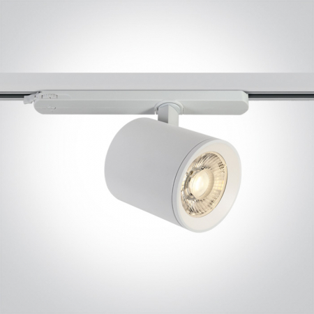 Spoturi Led Sina - Proiector montaj pe sina, 3 Circuite, Cob Led, 30W, Diametru 100mm x Grosime 111 mm 65654BT/W/W  65654BT/W/C