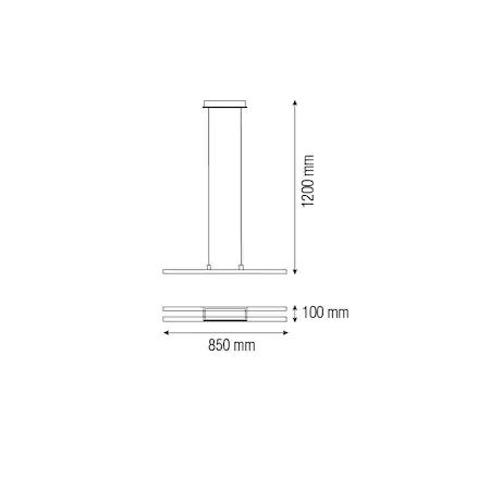 Lampa Suspendata LED MATRIX-35 NEGRU [1]