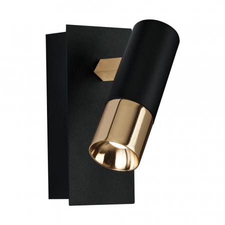 Aplice / Plafoniere - Aplica Negru/Alama 1X5W