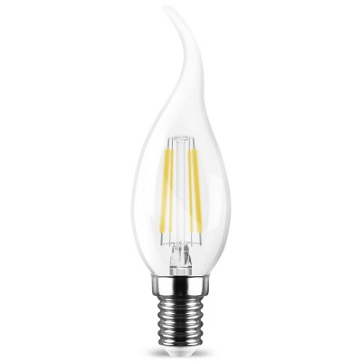 Becuri Led Decorative - BEC LED FILAMENT TRANSPARENT 4W 400LM 2700K C35T E14