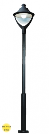 Stalp Decorativ Echipat BEPP 02 / 3M Negru [1]