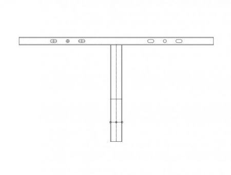 Stalpi de Iluminat - Brat dublu 30 cm / 180° pentru Proiectoare