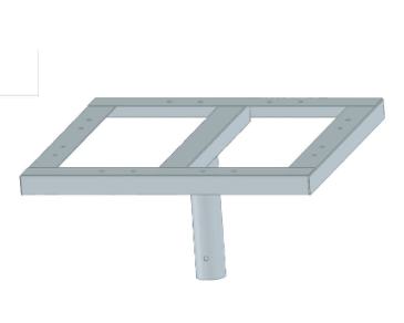 Stalpi de Iluminat - Brat 4x50 cm pentru Proiectoare