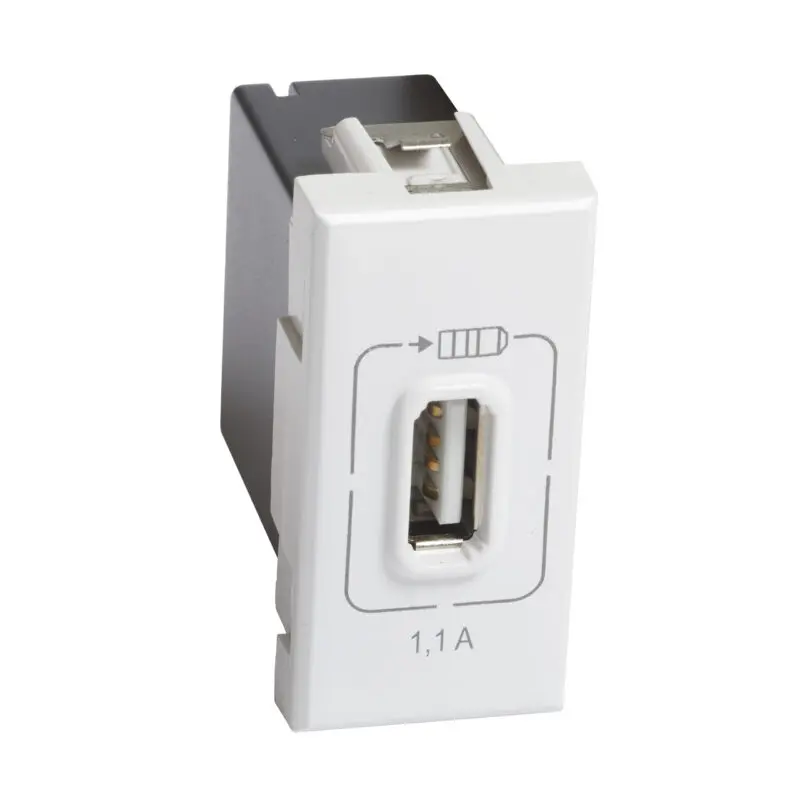 Bticino AXOLUTE AIR - Bticino Axolute Priza incarcator USB 1A 1m alb