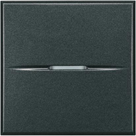 Bticino AXOLUTE AIR - Bticino Axolute Intrerupator Buton revenire antracit 2m 10A / borne automate