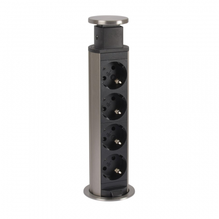 Incara  Legrand - Incara Tower 60 cu 4x Priza 2P+T, cablu 2m + stecar 2P+T
