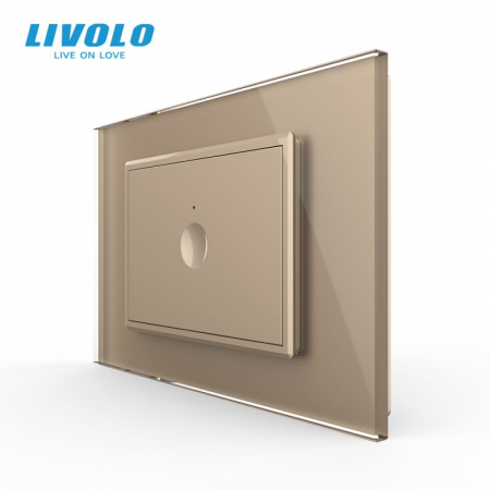 Intrerupator simplu tactil, standard italian, cu rama sticla, 3M [1]