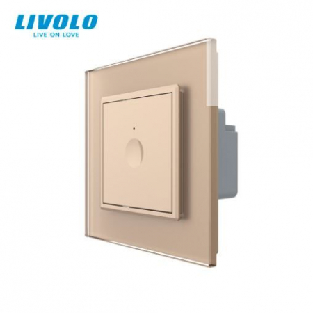 Livolo - Intrerupator tactil simplu, rama sticla 722000112SR