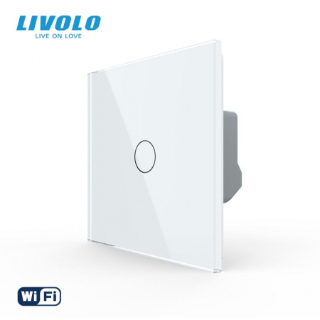 Intrerupator tactil simplu WiFi, cu panou sticla VL-FC1NY-C1-W2G [1]