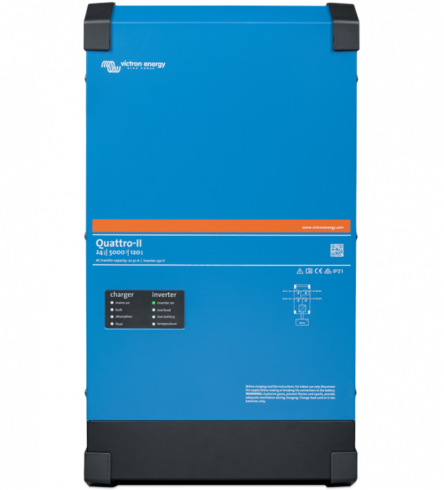 Invertoare - Invertor Victron Energy Quattro-II 24/5000/120-50/50 230V