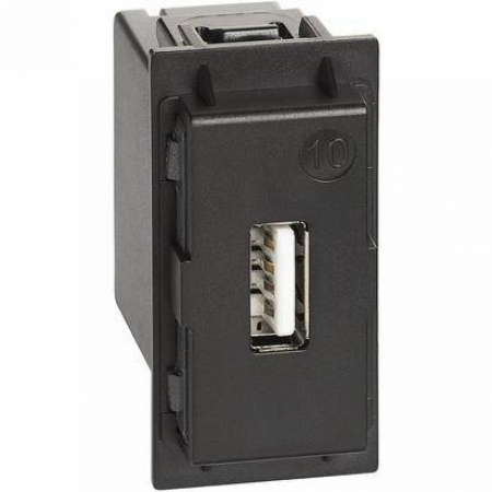 Bticino Living NOW - Priza USB / Incarcator 5V 1500mA Bticino Living NOW Negru K4285C1