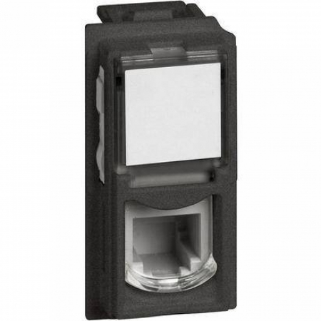 Bticino Living NOW - Priza telefon RJ11 1M Bticino Living NOW Negru Alb Nisip KG4258RJ11