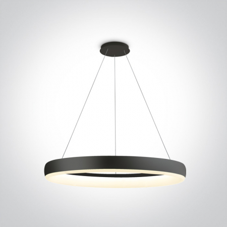 Lustre - Lustra tip Cerc, Led suspendat Diametru 600mm, 40W, IP20  63114/W/W; 63114/B/W