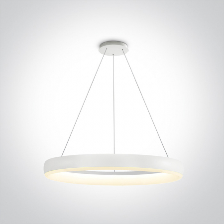 Lustra tip Cerc, Led suspendat Diametru 600mm, 40W, IP20  63114/W/W; 63114/B/W [1]