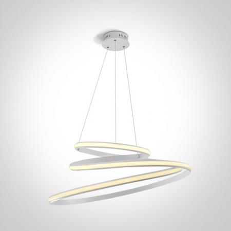 Lustre - Lustra tip Cerc, Led suspendat Diametru 800mm, 50W, IP20 63046B/W
