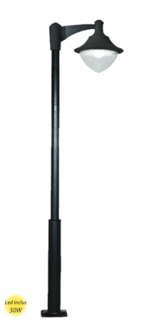 Stalp Decorativ Echipat MID 02 / 3M Negru [1]