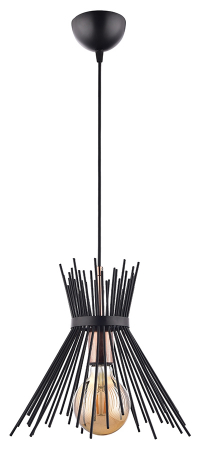 Lustre - Pendul Cali 1XE27 negru cupru Oktay