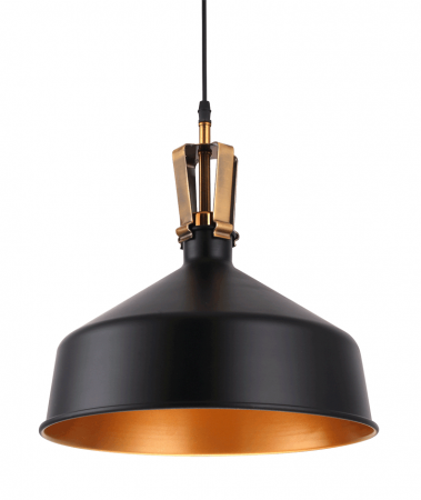 Lustre - Pendul Croquis Negru+Orange 1xE27 60W