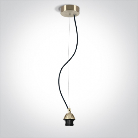 Lustre - Pendul E27, 20W, IP20, Diametru 100mm X Inaltime 2000mm  63126A/W; 63126A/B; 63126A/BBS; 63126A/CU
