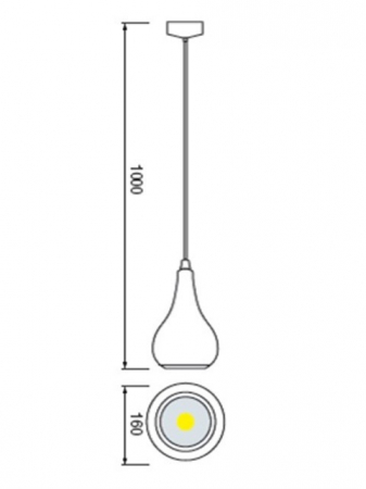 Pendul modern LED COB 15W AVENSIS-15 [1]